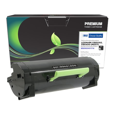 Mse MSE Remanufactured High Yield Toner Cartridge for Lexmark MS517 MSE022451716